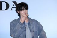 Prada brand ambassador, actor Byeon Woo-Seok poses for a photocall for PRADA pop-up store opening at The Hyundai Seoul on June 05, 2025 in Seoul, South Korea | Image via: Getty